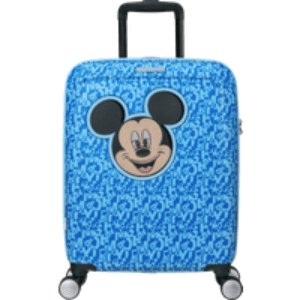 American Tourister Funlight Disney Spinner (4 wheels) Mickey Lenticular Blue