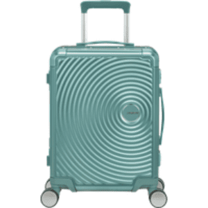 American Tourister Soundbox Alu Cabin luggage Dusty Turquoise