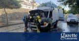 Van catches fire while on the move in Puerto del Carmen